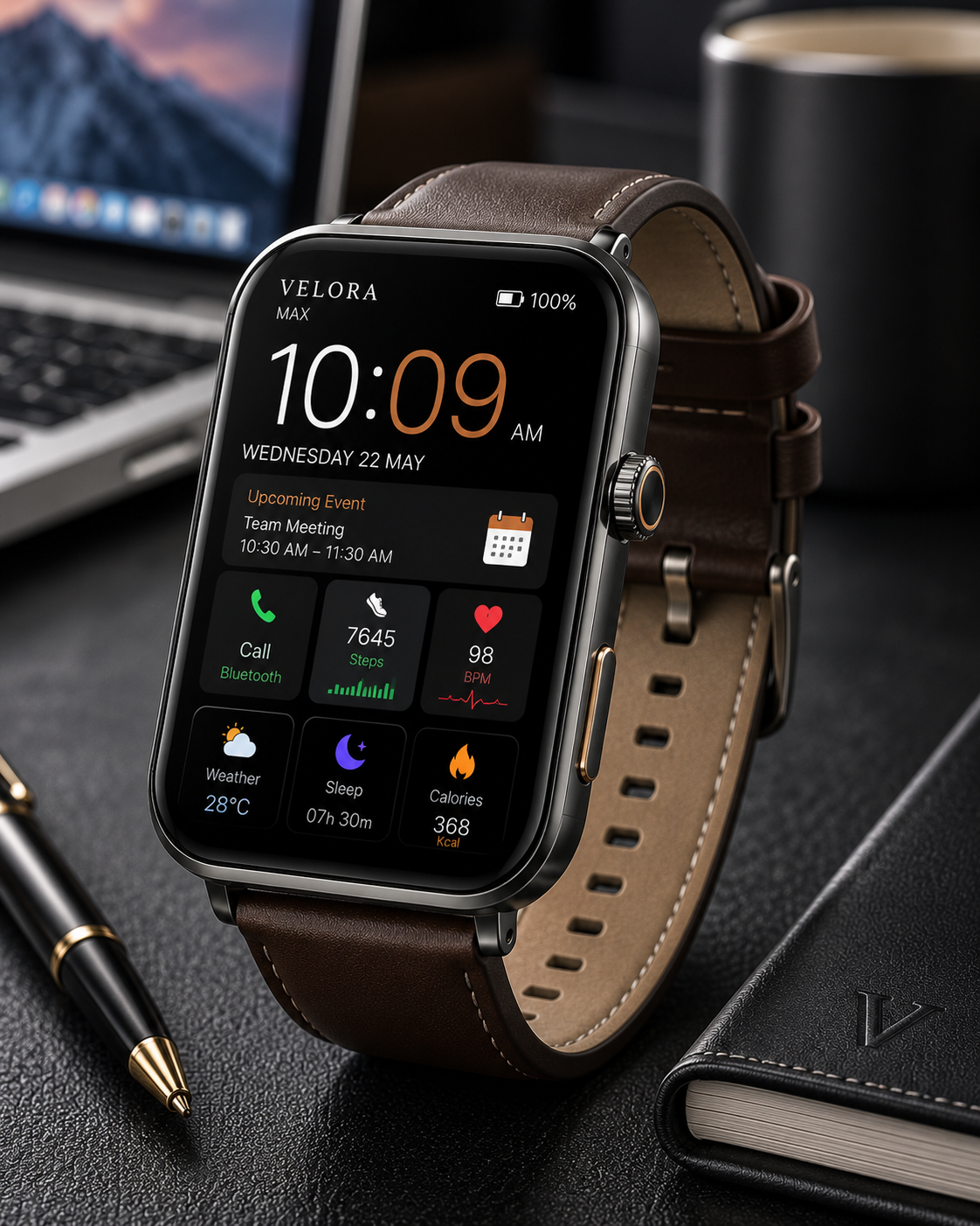 Velora Max large display smartwatch